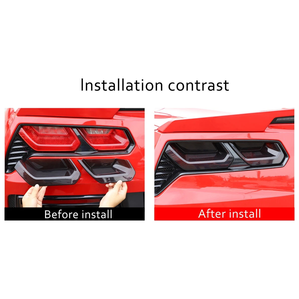 2014 - 19 C7 Corvette Smoked Tail Light Covers | Next-Gen Speed