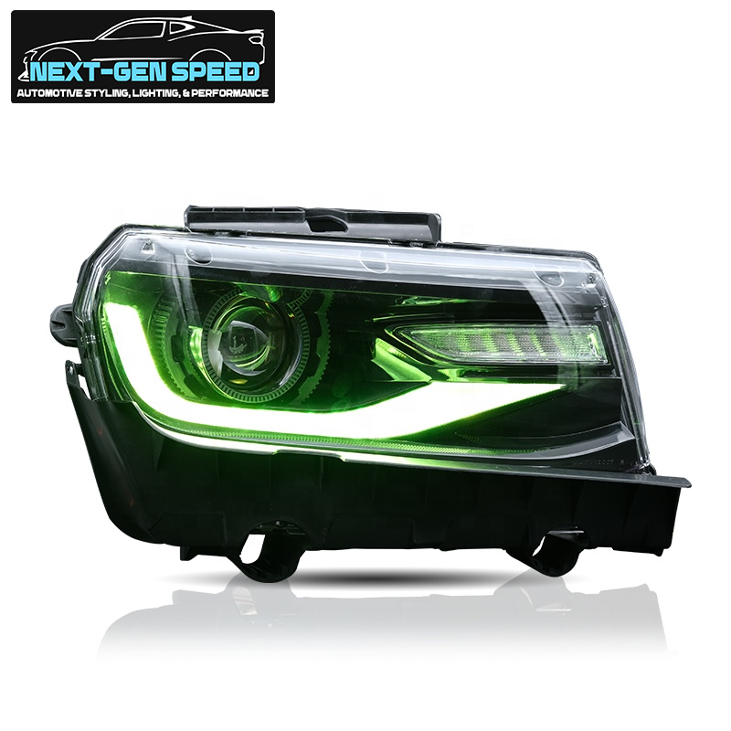 2014 - 15 Camaro Prebuilt Color Changing RGB 6th Gen Style Headlights