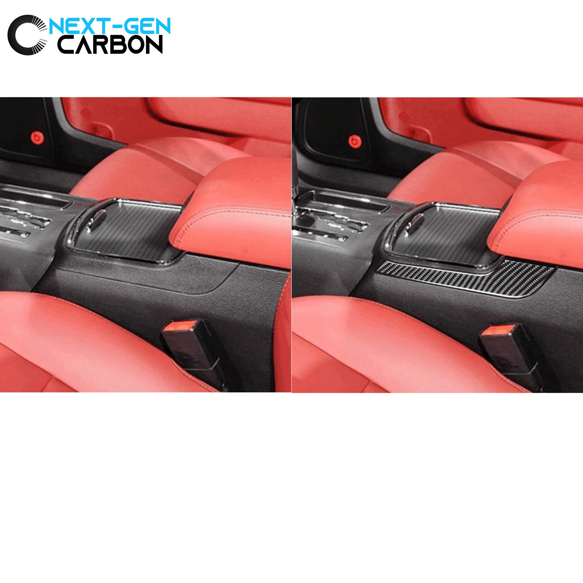 2011 - 24 Dodge Charger Carbon Fiber Side Console Inserts | Next-Gen Carbon