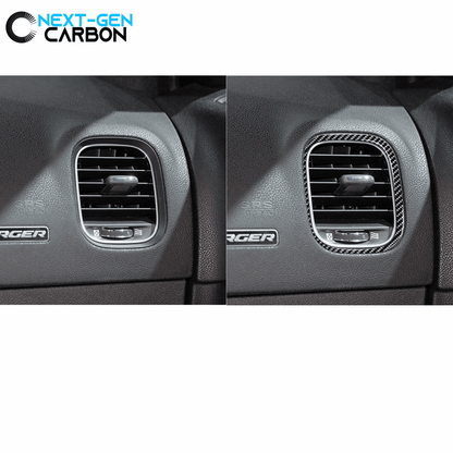2011 - 24 Dodge Charger Carbon Fiber Passenger Air Vent Insert | Next-Gen Carbon