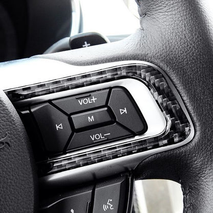 2015 - 23 Mustang Carbon Fiber Steering Wheel Trim Cover Kit
