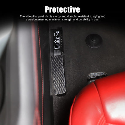 C8 Corvette Carbon Fiber Emergency Door Unlock Trim Covers