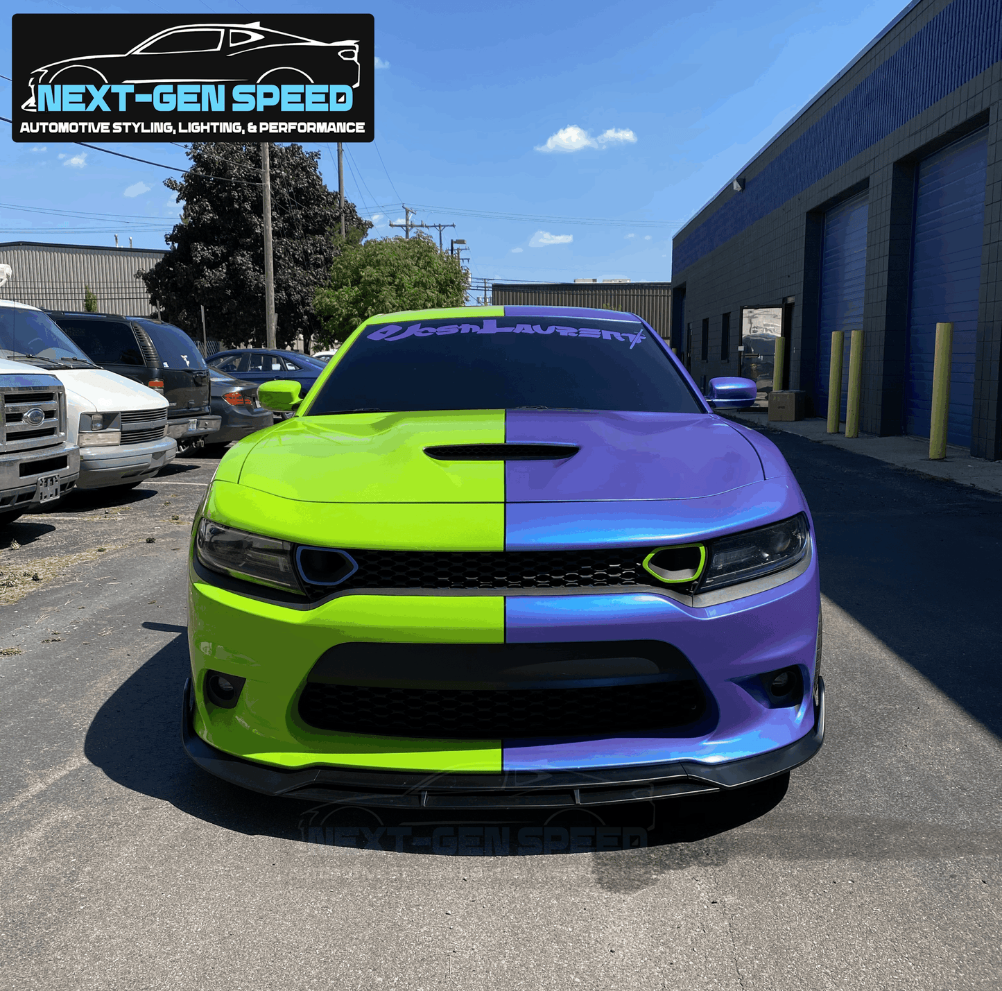 2015 - 24 Dodge Charger SRT Track Package Splitter Lip (Matte/Gloss/Carbon Fiber) 4PC