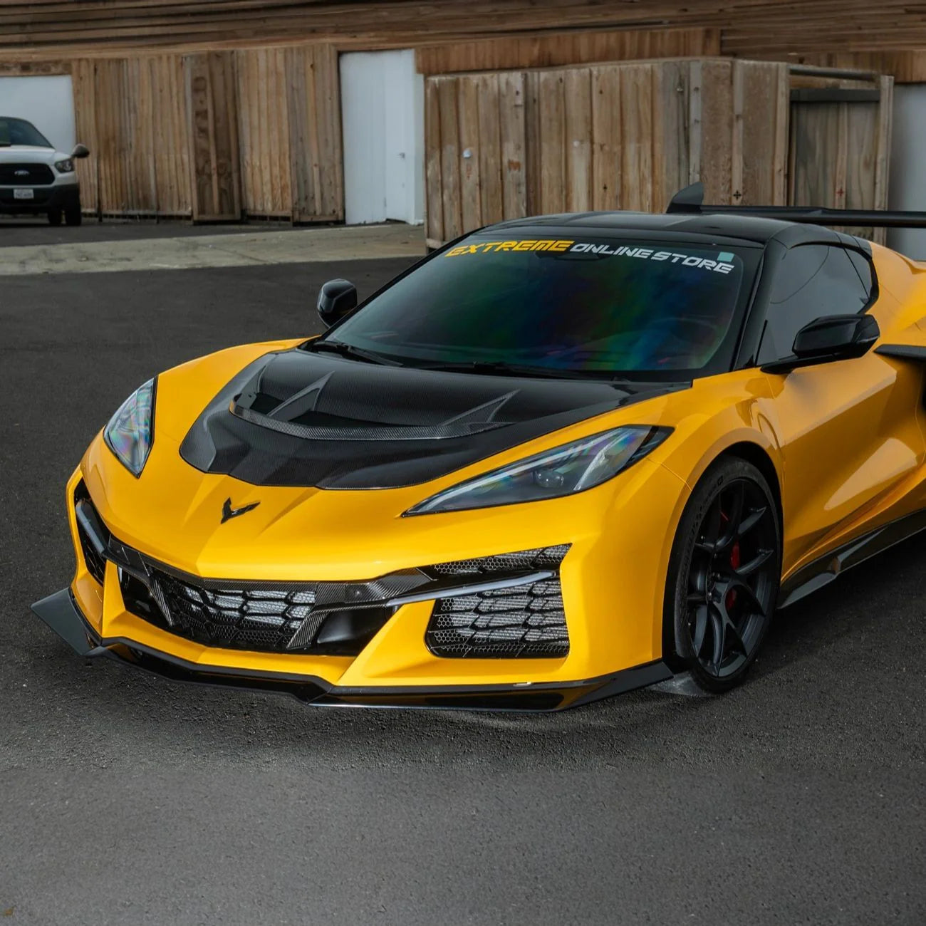 Corvette C8 Carbon Fiber Front Grille Tow Cover Kit image 5