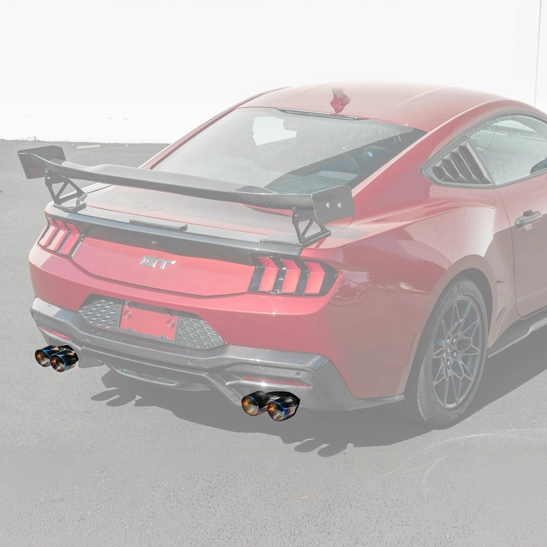 2024+ Mustang GT S650 Muffler Delete Axel Back Quad Tips Exhaust