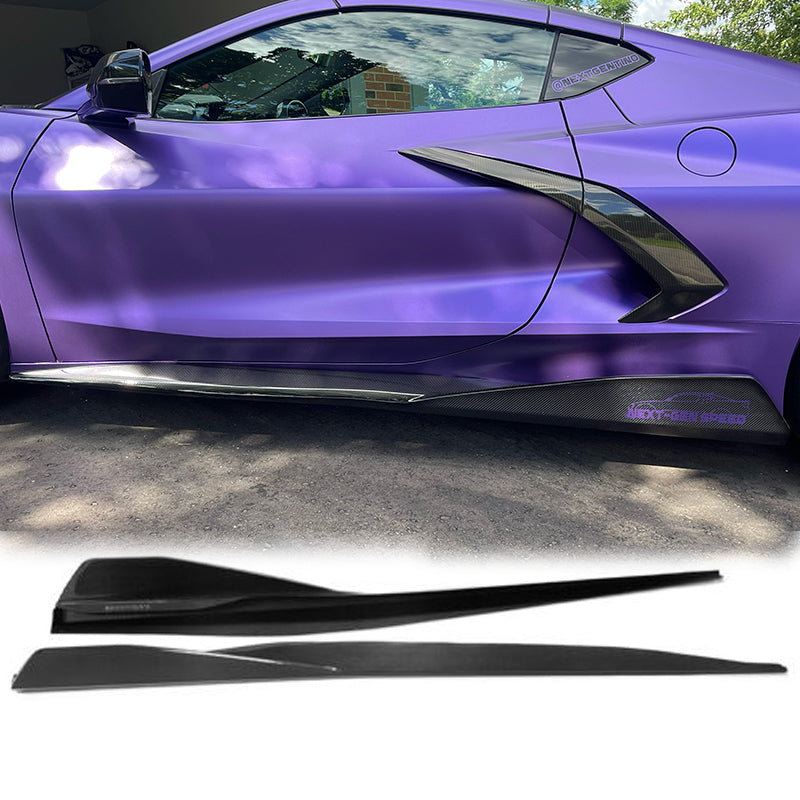 C8 Corvette Stingray Carbon Fiber 5VM Side Skirts