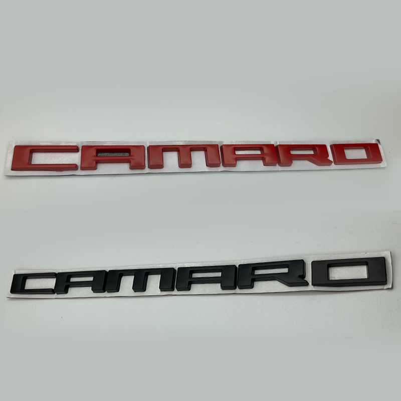 2010 - 24 Camaro Fender Badge Camaro Logo | Black / Red