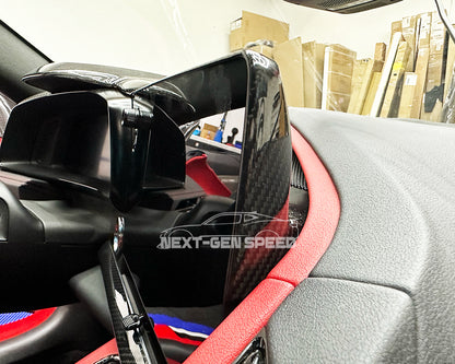 C8 Corvette Carbon Fiber Top Radio Trim Cover | Next-Gen Carbon