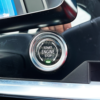 C8 Corvette Carbon Fiber Push to Start Button Cover | Next-Gen Carbon