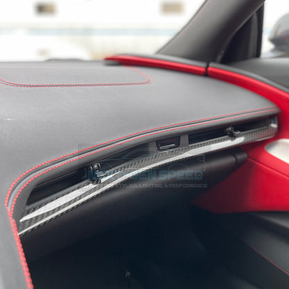 C8 Corvette Carbon Fiber Interior Dash Trim Kit 3PC - (Black / Red / Blue / Forged) | Stingray / Z06 / E-Ray