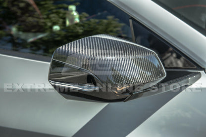 C8 Corvette Carbon Fiber Mirror Cover Caps