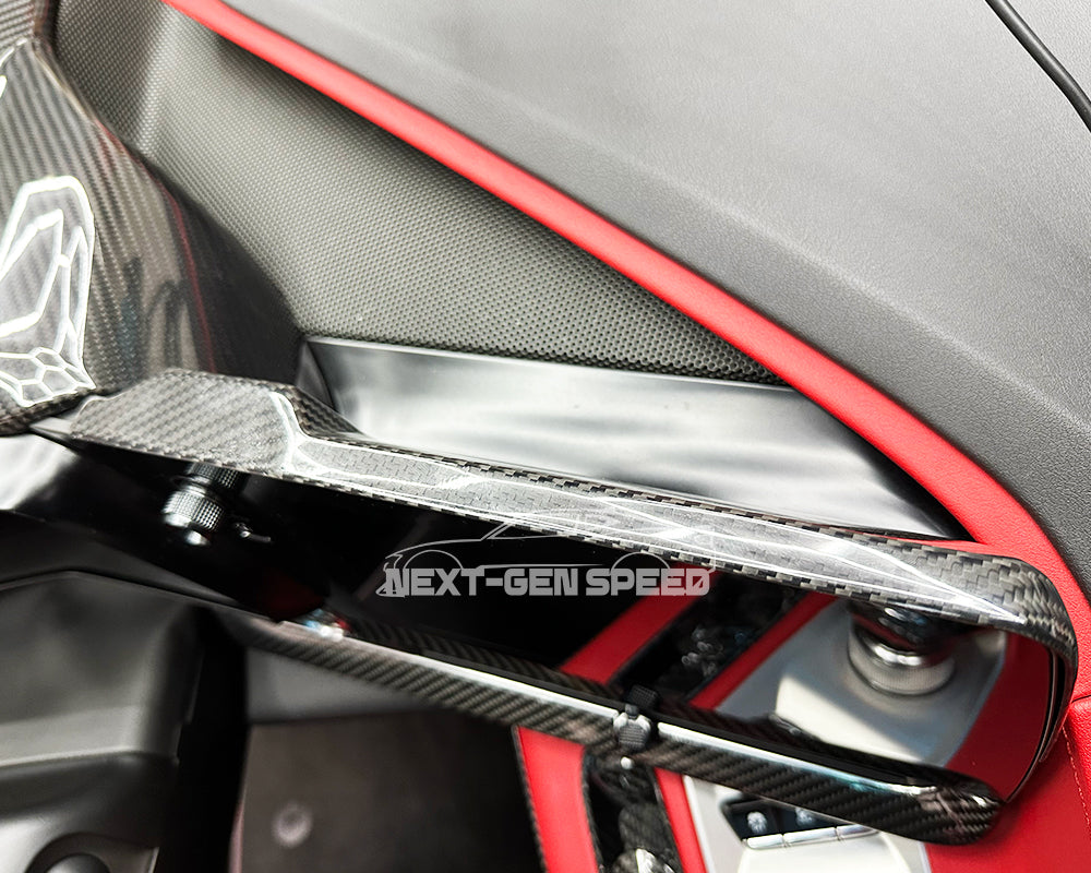 C8 Corvette Carbon Fiber Top Radio Trim Cover | Next-Gen Carbon