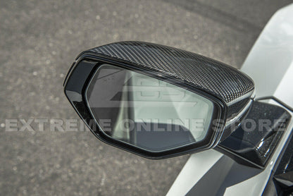 C8 Corvette Carbon Fiber Mirror Cover Caps