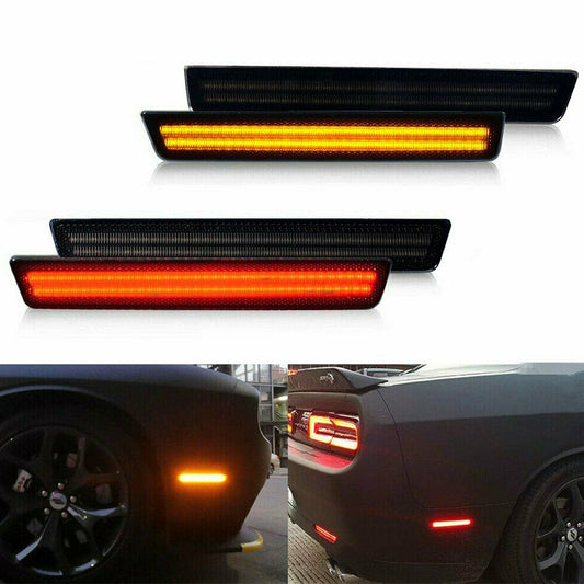 Smoked Dual LED Side Markers | 2015 - 2024 Dodge Challenger