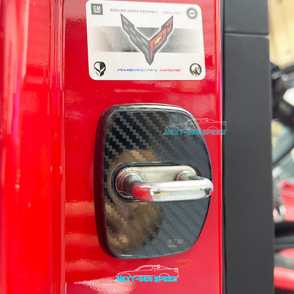 C8 Corvette Carbon Fiber Stainless Steel Door Striker