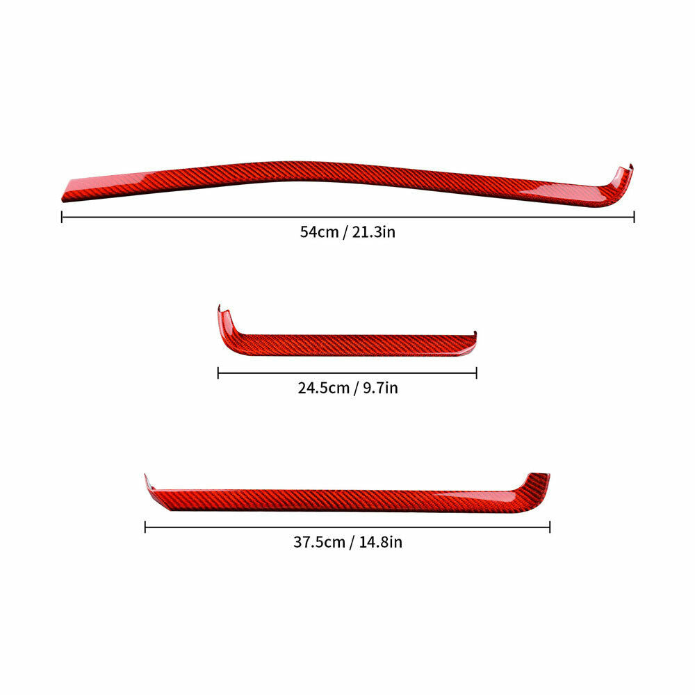 C8 Corvette Carbon Fiber Interior Dash Trim Kit 3PC - (Black / Red / Blue / Forged) | Stingray / Z06 / E-Ray