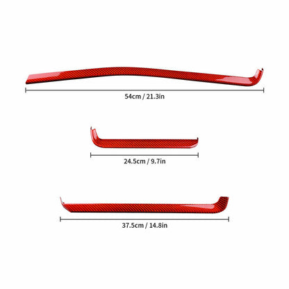 C8 Corvette Carbon Fiber Interior Dash Trim Kit 3PC - (Black / Red / Blue / Forged) | Stingray / Z06 / E-Ray
