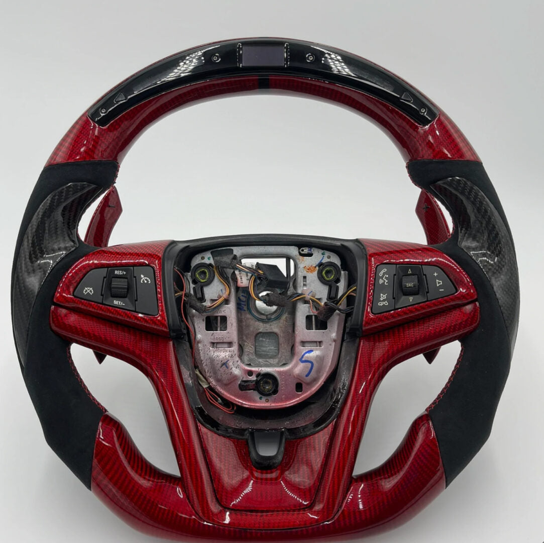2014 - 15 Camaro Custom Carbon Fiber LED Steering Wheel (Complete/Heated) | Next-Gen Carbon