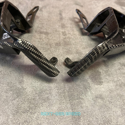 C8 Corvette Carbon Fiber Steering Wheel Button Trim Replacements