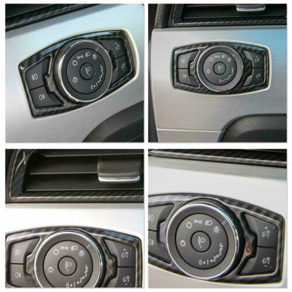Carbon Fiber Headlight Switch Trim Cover | 2015 - 2024 Ford Mustang / F-150