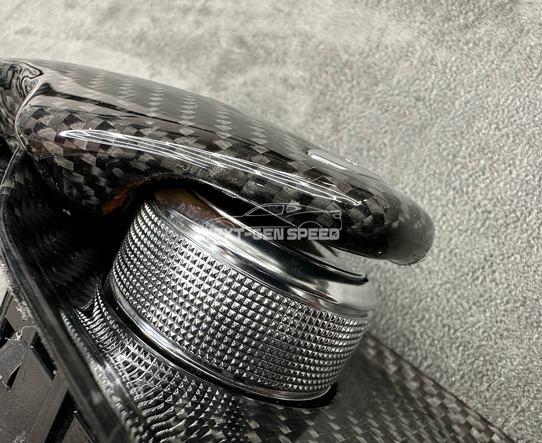 C8 Corvette Carbon Fiber Mode Selector + Plate Replacement Kit | Next-Gen Carbon
