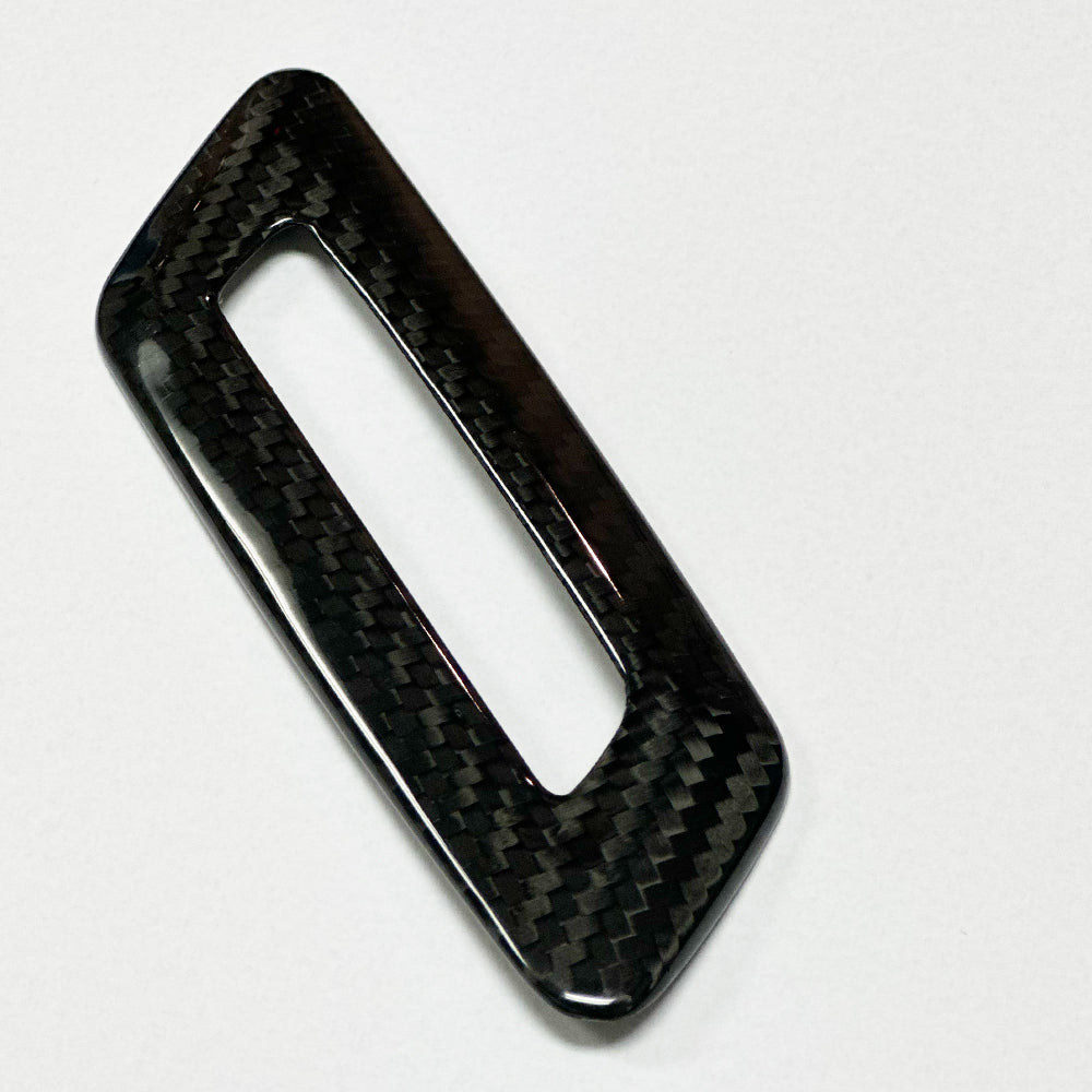 2016 - 24 Camaro Real Carbon Fiber Memory Seat Control Trim | Black / Red