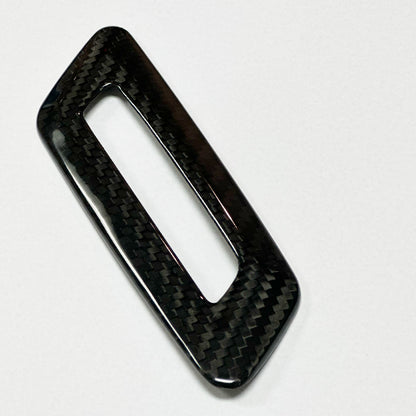 2016 - 24 Camaro Real Carbon Fiber Memory Seat Control Trim | Black / Red