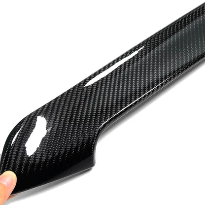 C8 Corvette Carbon Fiber Side Console Trim Covers | Black / Red