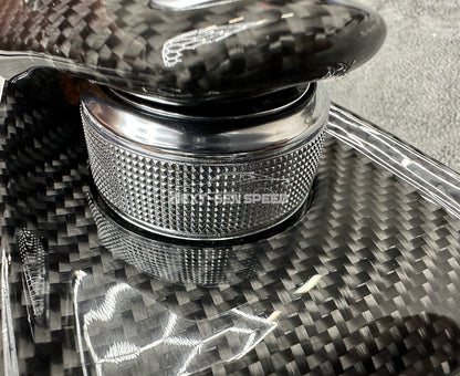 C8 Corvette Carbon Fiber Mode Selector + Plate Replacement Kit | Next-Gen Carbon