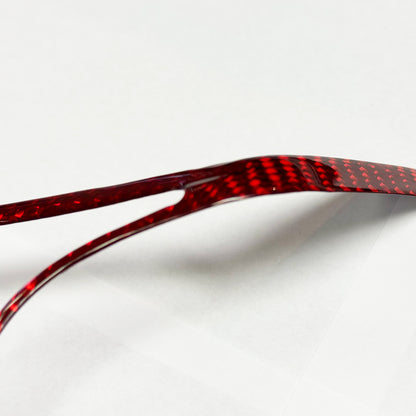 C8 Corvette Carbon Fiber Steering Wheel Chrome Button Trim Covers | Black/Red/Blue