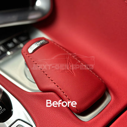 C8 Corvette Carbon Fiber Mode Selector Cover (With/Without Logo) | Black / Red / Blue Carbon