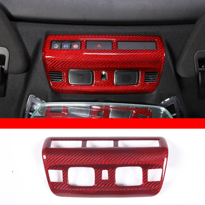 C8 Corvette Carbon Fiber Upper Roof Reading Light Panel Cover - Black / Red / Blue