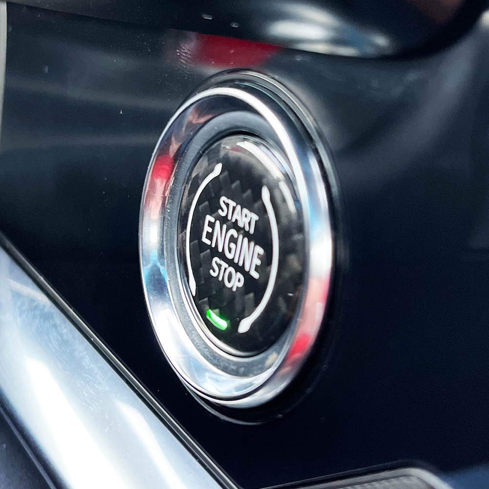 C8 Corvette Carbon Fiber Push to Start Button Cover | Next-Gen Carbon