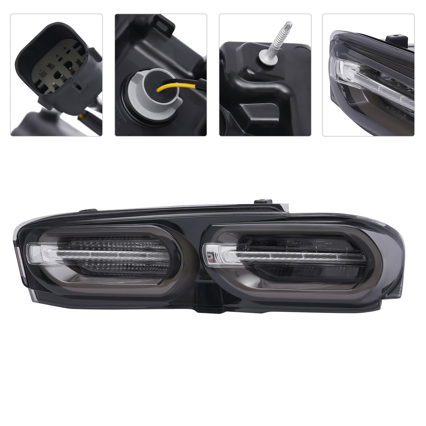 2019-24 Camaro Darkened Smoked Clear LED Tail Lamps