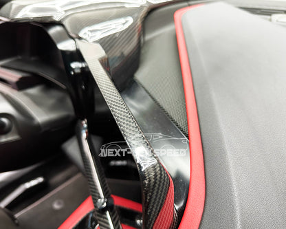 C8 Corvette Carbon Fiber Top Radio Trim Cover | Next-Gen Carbon
