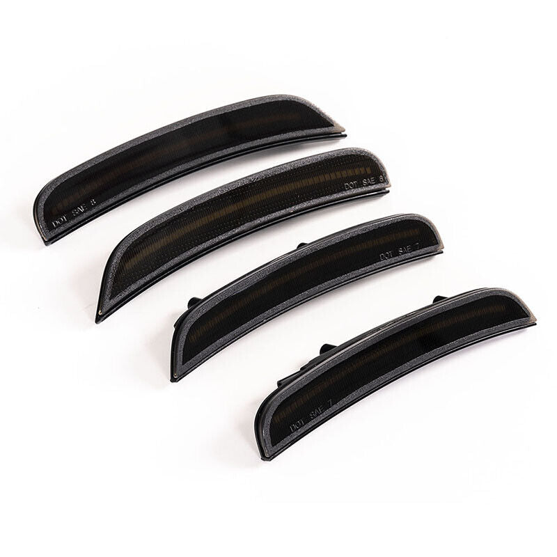 2015-24 Charger Smoked RGB/Flow LED Side Marker Lights - Color Changing