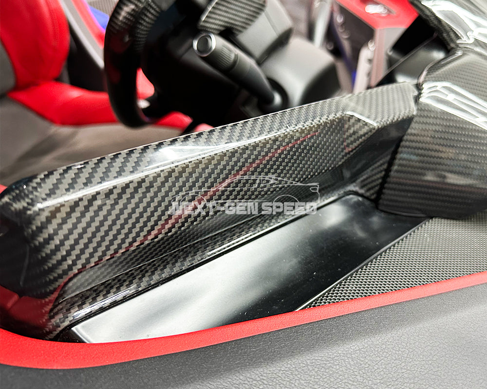 C8 Corvette Carbon Fiber Top Radio Trim Cover | Next-Gen Carbon