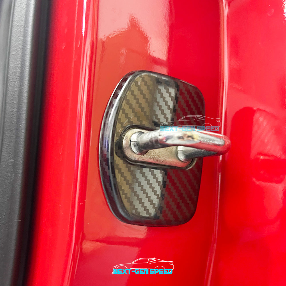 C8 Corvette Carbon Fiber Stainless Steel Door Striker