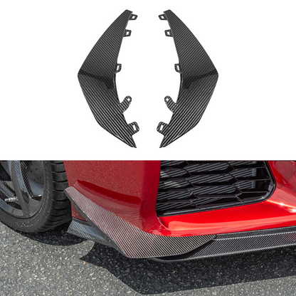 C8 Corvette Z06 Z07 Carbon Fiber / Carbon Flash Front Canards