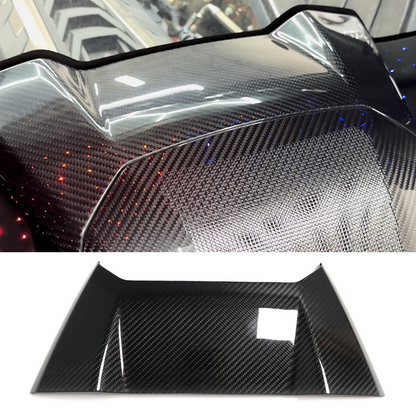 C8 Corvette Carbon Fiber Upper Waterfall Cover (Coupe/Convertible)  | Black / Red Carbon