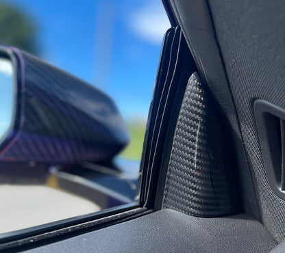 C8 Corvette Real Carbon Fiber Interior A-Pillar Cover | Next-Gen Carbon