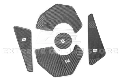 C8 Corvette Carbon Fiber Engine Bay Trim Panel Overlay Cover Kit