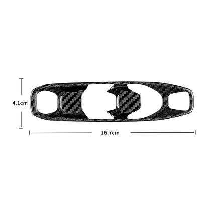 C8 Corvette Real Carbon Fiber Transmission Control Outer Trim Cover | Black/Red/Blue Carbon
