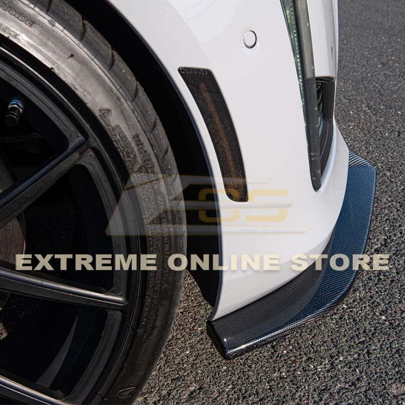 2014 - 19 Cadillac CTS Carbon Fiber Front Splitter &amp; Side Skirts