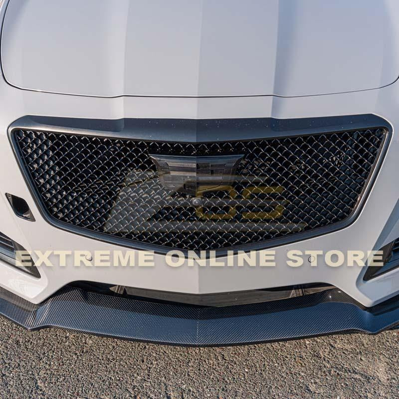 2014 - 19 Cadillac CTS Carbon Fiber Front Splitter &amp; Side Skirts