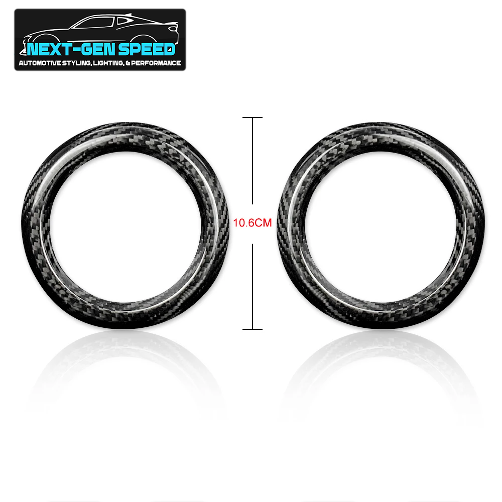 2016 - 24 Camaro Carbon Fiber Interior Air Vent Bezel Ring Covers (Black / Red / Blue)