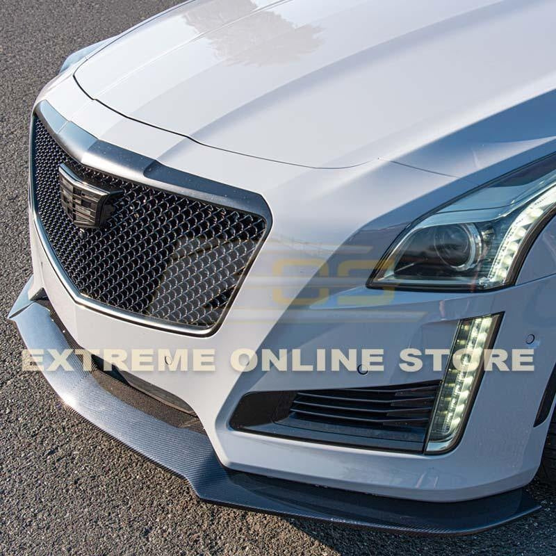 2014 - 19 Cadillac CTS Carbon Fiber Front Splitter &amp; Side Skirts