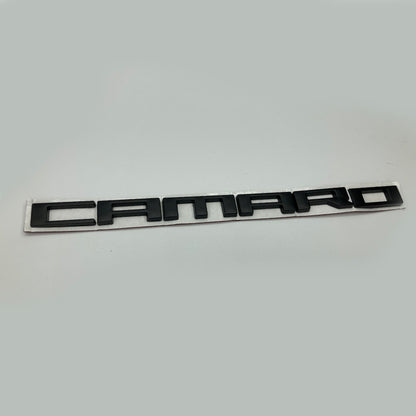 2010 - 24 Camaro Fender Badge Camaro Logo | Black / Red