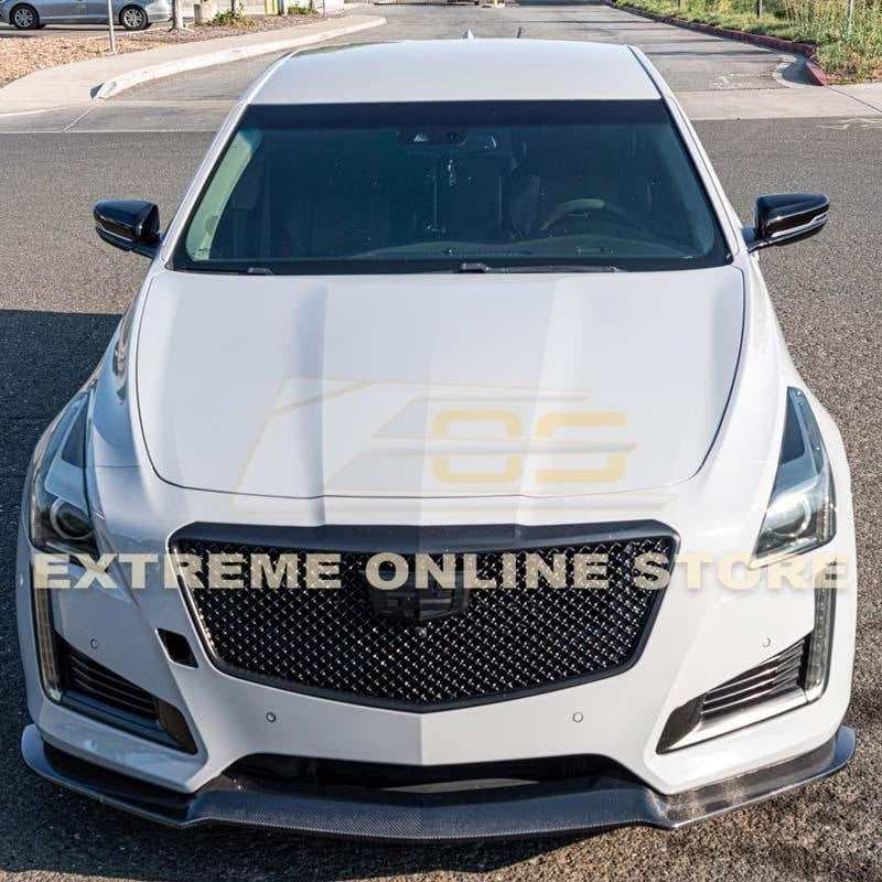 2014 - 19 Cadillac CTS Carbon Fiber Front Splitter &amp; Side Skirts