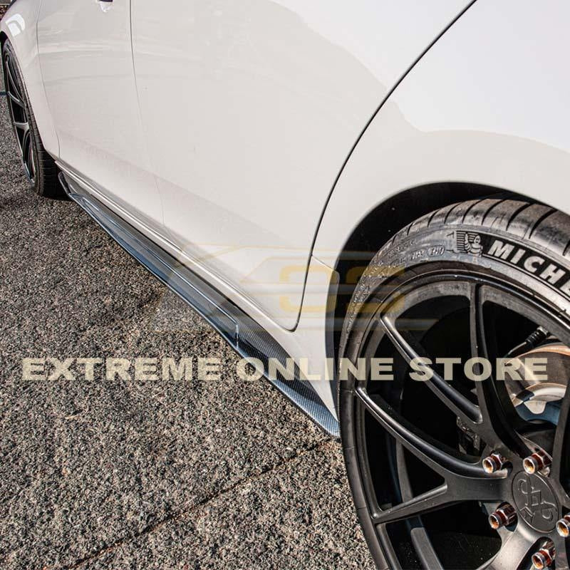 2014 - 19 Cadillac CTS Carbon Fiber Front Splitter &amp; Side Skirts